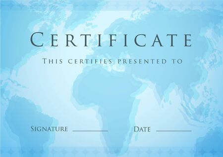 Template of Certificateのイラスト素材