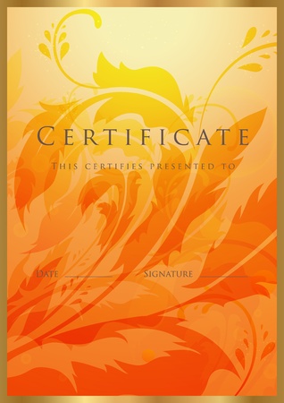 Certificate of completion template. Vectorのイラスト素材