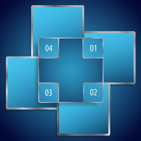 Conceptual vector illustration of blue banners with place for your text  Usable for different business designのイラスト素材