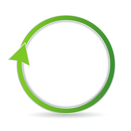 Green circular arrow with place for your textのイラスト素材