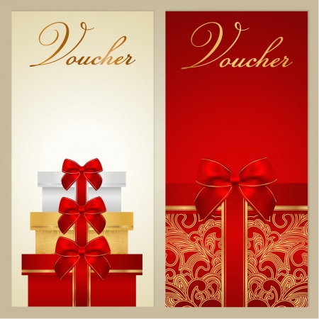 Voucher Gift certificateのイラスト素材