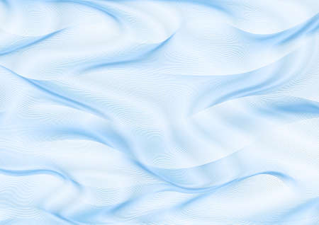 Abstract wavy blue lines (guilloche pattern) useful for certificate, promissory note, diploma,...