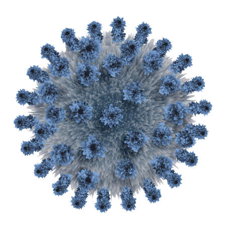 Isolated vector bacteria virus. Close up illustration on white backgroundの写真素材