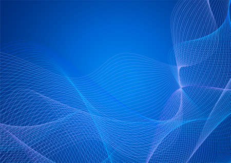 Technology blue abstract background with lines. Futuristic tech network backdrop for business backdrop (banner advertise, presentation). Useful for business certificate or official document designのイラスト素材