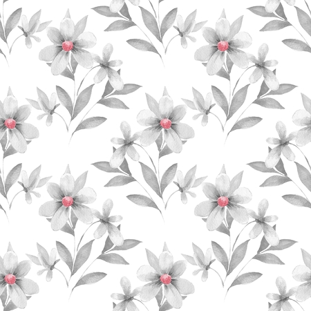 Delicate floral set. Seamless pattern 53の写真素材