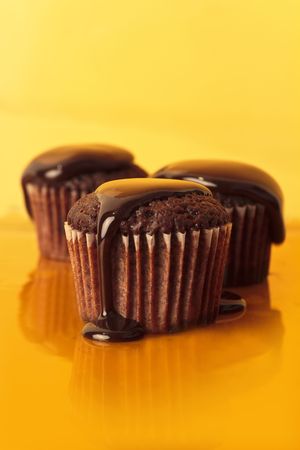 Brownie chocolate onの写真素材