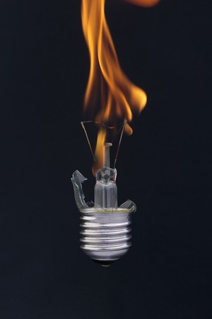 lamp burningの写真素材