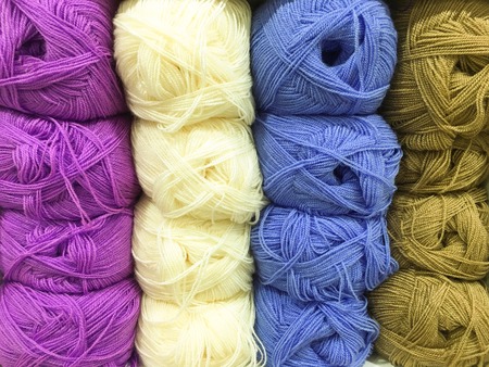 colorful knitting balls