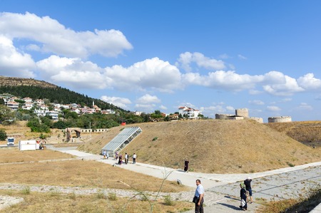 CANAKKALE, TURKEY- SEP 12, 2016: Rumeli Mecidiye emplacement fort (Turkish Tabya). This emplacement...