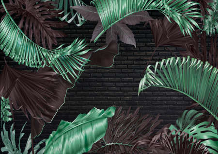 3D High Decoration Background Wallpaperの写真素材