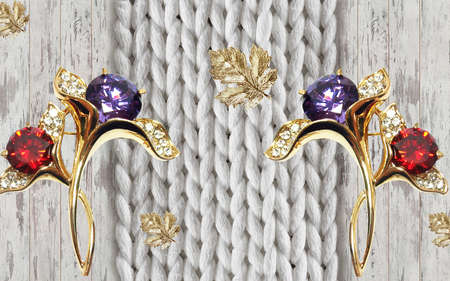 3D High Decoration Background Wallpaperの写真素材