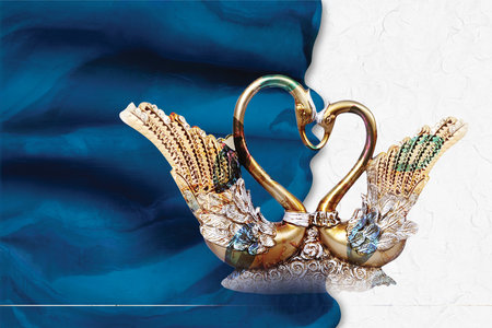 3D High Decoration Background Wallpaperの写真素材