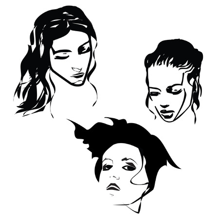 facesのイラスト素材