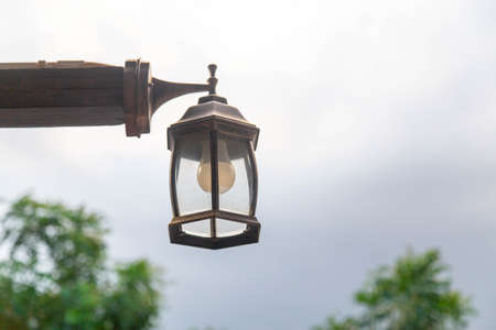 A light bulb against a blurred blur background