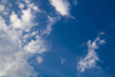 White cloud with blue sky backgroundの写真素材
