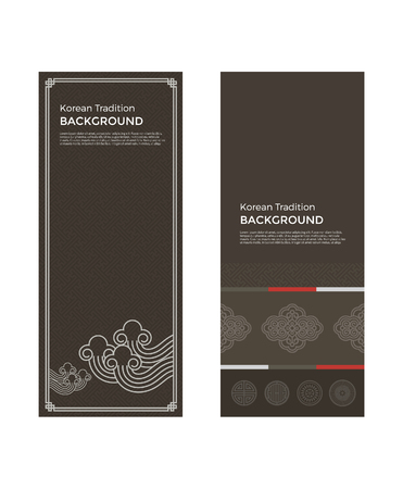 Korean traditional New Year backgroundのイラスト素材