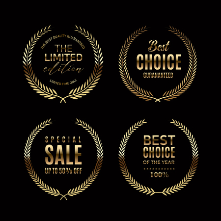 Luxury vip labels and objectsのイラスト素材