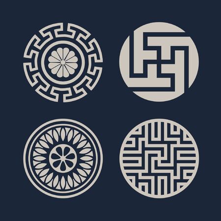 Korean patternのイラスト素材