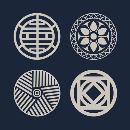 Korean patternのイラスト素材