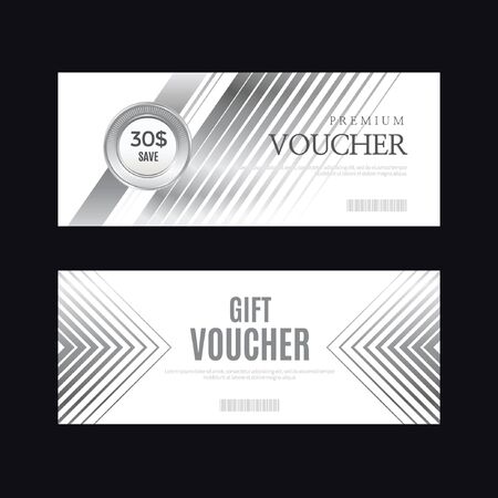 Luxury vip invitations and coupon backgroundsのイラスト素材