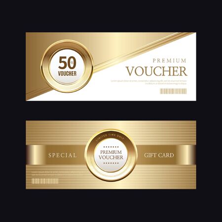 Luxury vip invitations and coupon backgroundsのイラスト素材