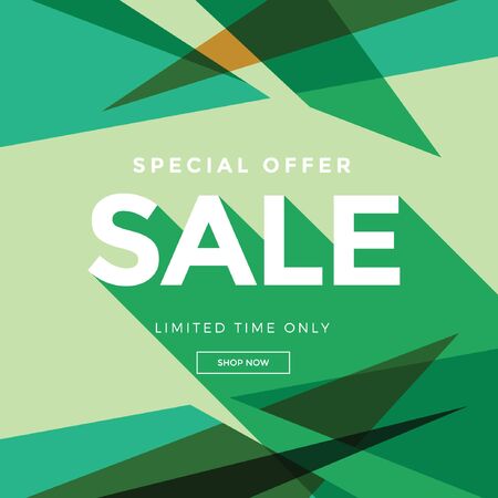 Sale Banner with sign for promotionのイラスト素材