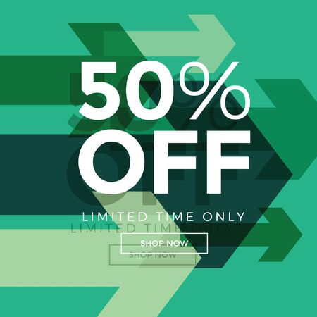Sale Banner with sign for promotionのイラスト素材
