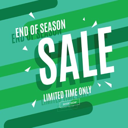 Sale Banner with sign for promotionのイラスト素材