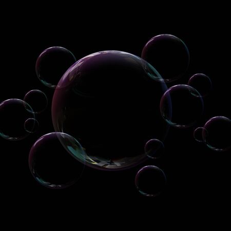 transparent water dropletsの写真素材