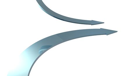 Simple and various 3d arrowsの写真素材
