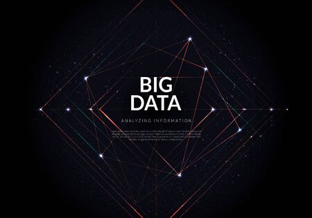 Big data of future technologies, computer generated abstract backgroundの写真素材