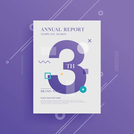 Brochure background with geometric shapes, abstract backgroundの写真素材