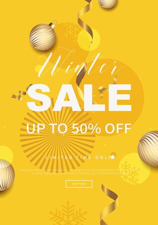 Beautiful winter background illustrationのイラスト素材