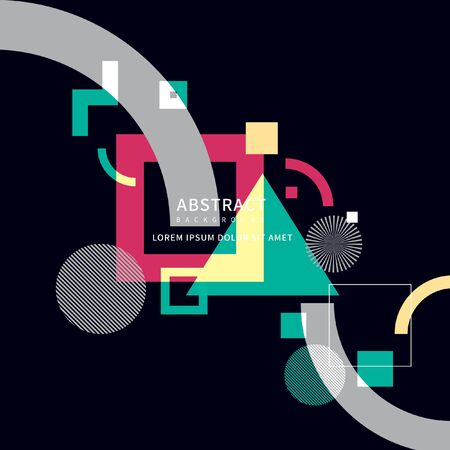 geometric backgroundのイラスト素材