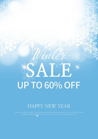 Beautiful winter background illustrationのイラスト素材