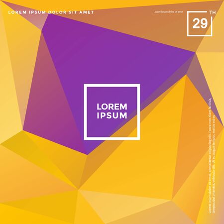 Abstract polygonal geometric vector background, Irregular shape patternのイラスト素材