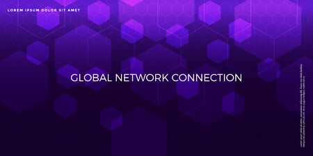 Advanced technology background, Abstract 5G concept illustration, big data