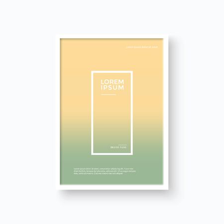 vector background for brochure, leaflet, flyer, cover, catalog. trendy soft colors abstract backgrounds set. Soft color gradients background.のイラスト素材