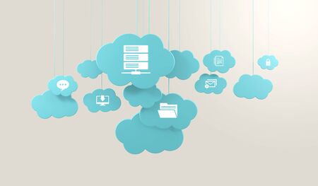 data communication, 3d icon objectsの写真素材