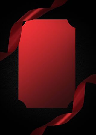 luxury invitation frame, invitation card.の写真素材