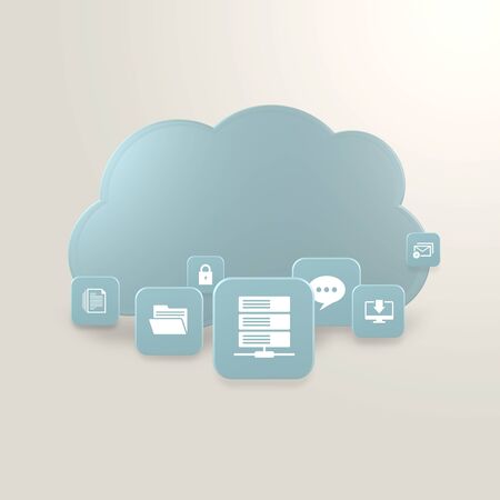 data communication, 3d icon objects