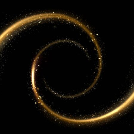 A luxurious, gold-tone abstract glitter backgroundの写真素材