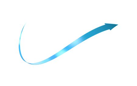 3d arrows, Path separated arrow objectの写真素材