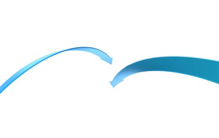 3d arrows, Path separated arrow objectの写真素材