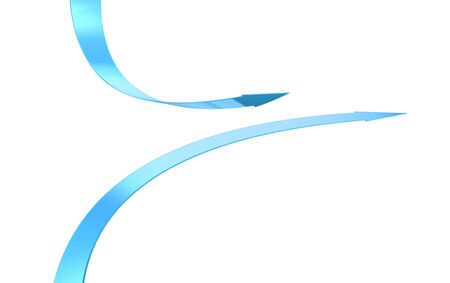 3d arrows, Path separated arrow objectの写真素材