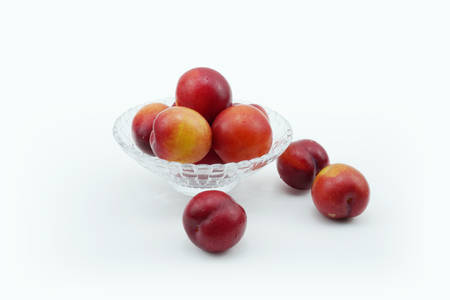 Summer season fruit plumの写真素材