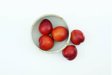 Summer season fruit plumの写真素材