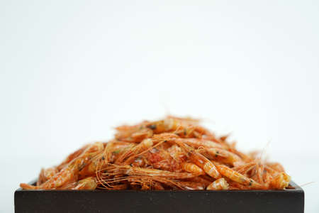 Dried shrimp object, dried shrimp isolated on white backgroundの写真素材