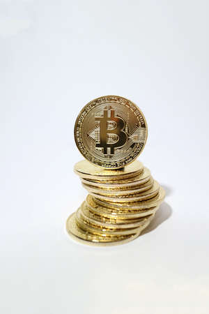 Bit coin using block chain technologyの写真素材