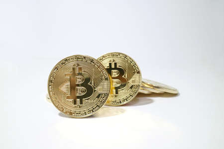 Bit coin using block chain technologyの写真素材